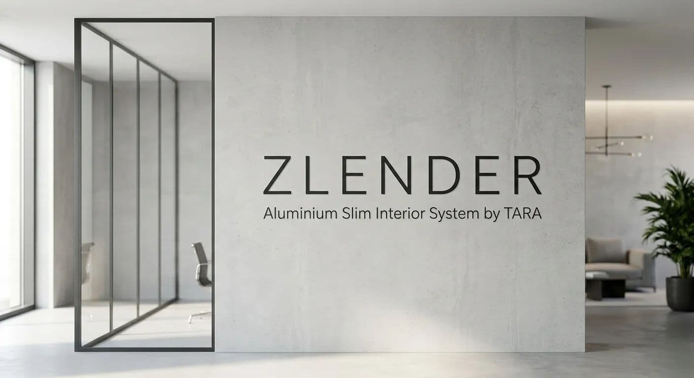 ZLENDER — ระบบบานภายในเฟรมบางโดย TARA เส้นกรอบเรียวบางเปิดมุมมองโปร่งโล่ง